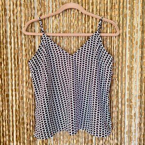 A New Day Brown & White Printed Cami – Size S (NWT)